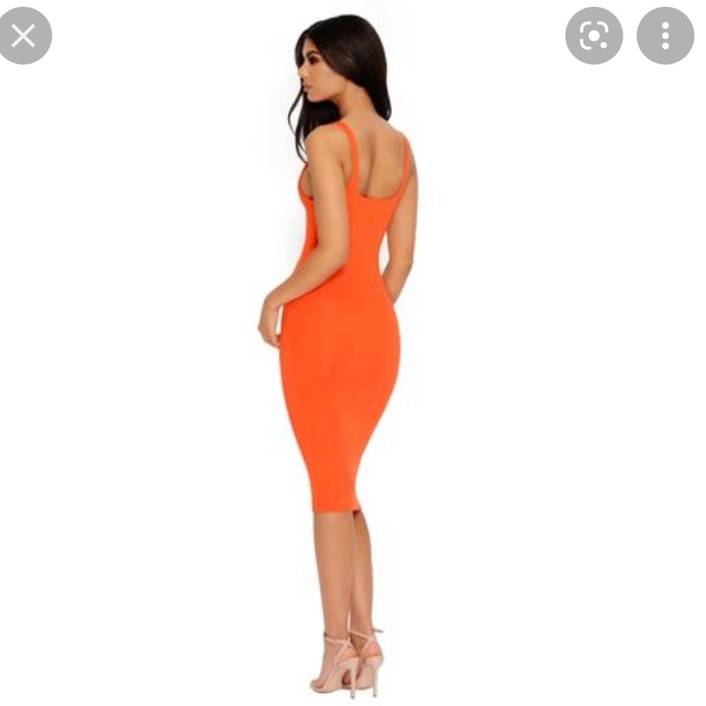 Low Rider Extreme Plunge Midi Dress